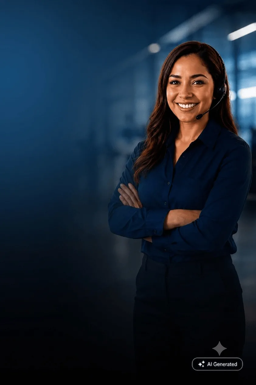 Agente lista para atender tu consulta de viaje